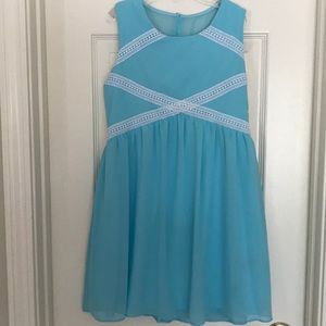 Beautiful light-teal dress. Size 12 - EUC
